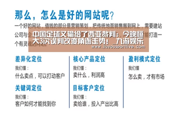 中国足球又输给了西亚裁判:今晚恒大3次误判改变角逐走势!_九游娱乐官网(图3)
中国足球又输给了西亚裁判:今晚恒大3次误判改变角逐走势!_九游娱乐官网(图3)